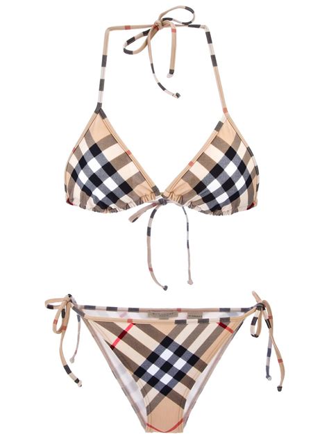 burberry bathing suit women|burberry bikini model.